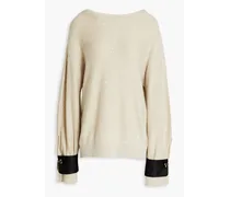 Embellished wool sweater - Neutral