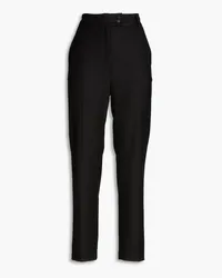 Gentryportofino Wool and cashmere-blend tapered pants - Black Black