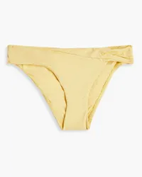 BONDI BORN Tiarne mid-rise bikini briefs - Yellow Yellow