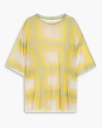 Rick Owens Tommy printed cupro-blend jersey T-shirt - Multicolor Multicolor