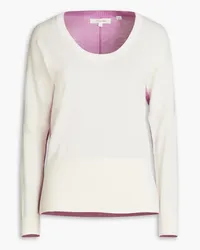 Chinti & Parker Bella two-tone cotton sweater - White White