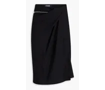 Bodri draped crepe skirt - Black