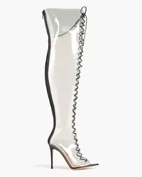 Gianvito Rossi Nikita PVC thigh boots - Black Black