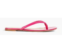 Gianvito Rossi Calypso patent-leather flip flops - Pink Pink