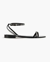 ba&sh Cibil crystal-embellished leather sandals - Black Black