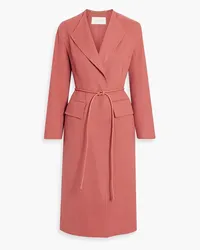 Zimmermann Belted wool-felt coat - Pink Pink