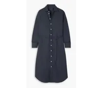 Diana cotton-poplin midi shirt dress - Blue