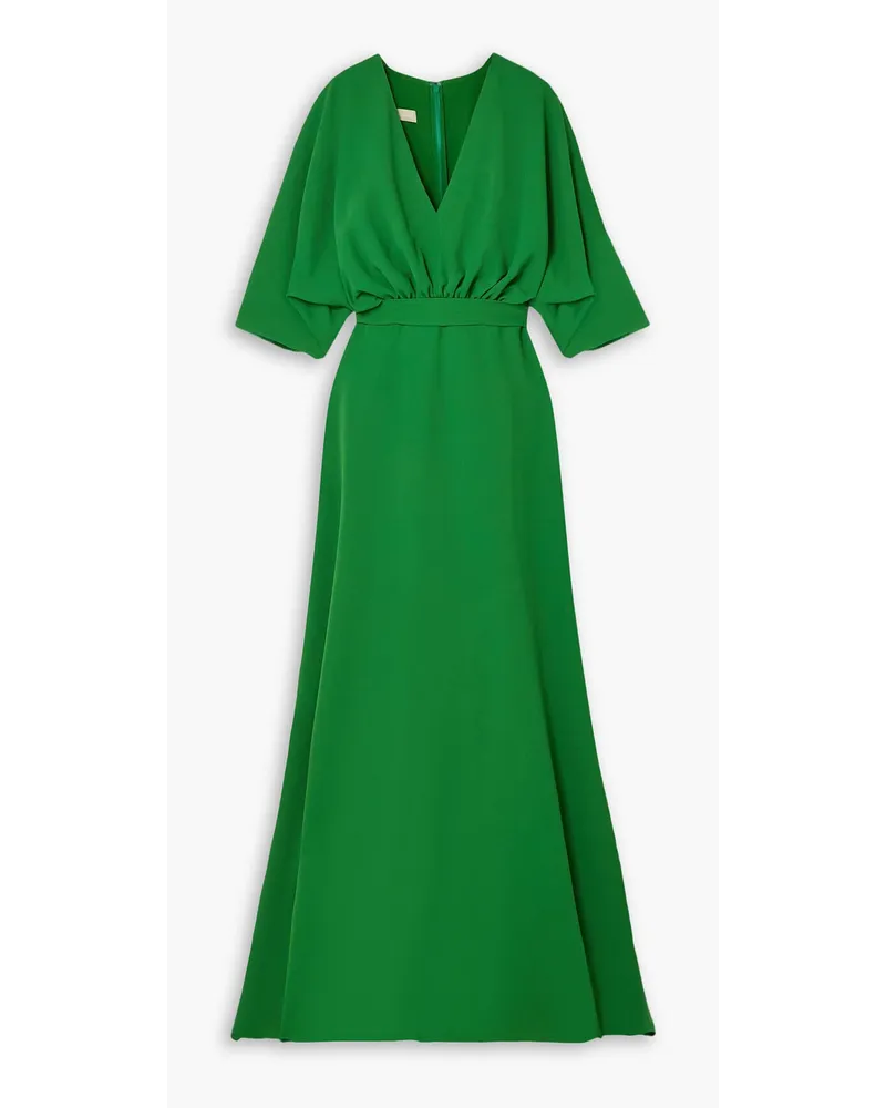 Elie Saab Ruched cady gown - Green Green