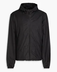 John Elliott + Co Waxed leather hooded jacket - Black Black