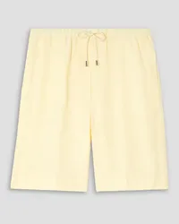 Totême TENCEL™ Lyocell and linen-blend shorts - White White