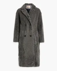 Karl Donoghue Double-breasted shearling coat - Gray Gray