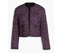 Vifeld cropped tweed jacket - Purple