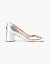 Rupert Sanderson Naxos embellished metallic leather pumps - Metallic Metallic