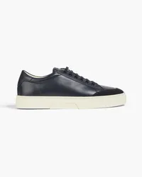 Giorgio Armani Leather sneakers - Blue Blue