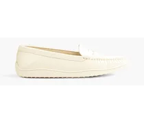 Patent-leather loafers - White
