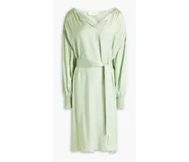 Gitaka satin-jacquard dress - Green