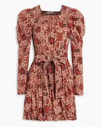 Ulla Johnson Nailah floral-print cotton-blend mini dress - Red Red