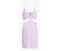 Alice Olivia - Havana cutout stretch-jersey mini dress - Purple