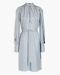 Joseph Dewar pleated silk-habotai dress - Blue Blue