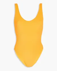 JADE SWIM Contour terry swimsuit - Yellow Yellow