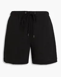 James Perse Linen-blend jersey shorts - Black Black