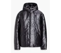 Quilted shell hooded jacket - Gray