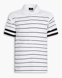 Dunhill Striped cotton-jersey polo shirt - Black Black