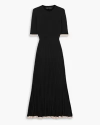 Proenza Schouler Ribbed silk-blend midi dress - Black Black