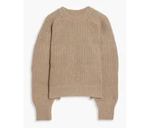 Hevel ribbed cashmere sweater - Neutral
