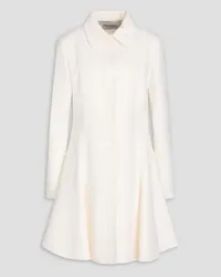 Valentino Garavani Fluted wool and cashmere-blend felt coat - White White