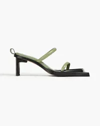 Miista Phyllis patent-leather sandals - Green Green