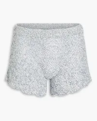 RED Valentino Scalloped cotton shorts - Blue Blue