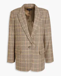 Nili Lotan Diane Prince of Wales checked wool-blend blazer - Brown Brown