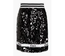 Sequined tulle mini skirt - Black