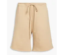 Austin French cotton-terry shorts - Neutral