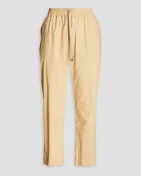 Gentryportofino Cropped cotton-poplin tapered pants - Neutral Neutral