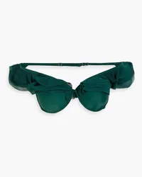 Andrea Iyamah Salama ruffled underwired bikini top - Green Green