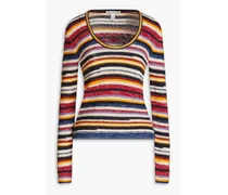 Striped intarsia-knit sweater - Multicolor