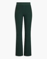 The Range Ribbed-knit flared pants - Green Green