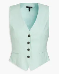 Rag & Bone Priya linen-blend vest - Green Green