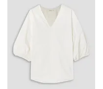 Piamontes cotton-poplin blouse - White