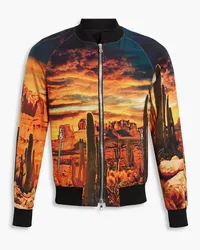 Balmain Printed cotton-twill bomber jacket - Multicolor Multicolor