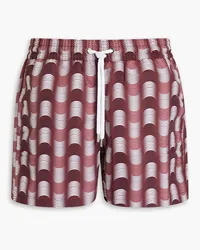 Frescobol Carioca Copa short-length printed swim shorts - Purple Purple