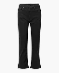 Mother Rider high-rise straight-leg jeans - Black Black