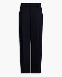 Vince Pleated twill wide-leg pants - Blue Blue