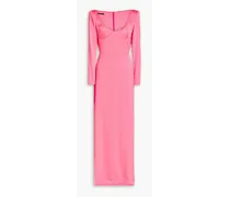 Satin-crepe gown - Pink