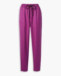 Roksanda Ilincic Palmira wool-blend twill tapered pants - Purple Purple