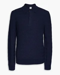 Paul Smith Ribbed merino wool polo sweater - Blue Blue