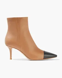 Gianvito Rossi Lucy two-tone leather ankle boots - Neutral Neutral