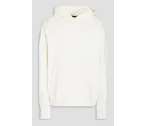 French cotton-terry hoodie - White